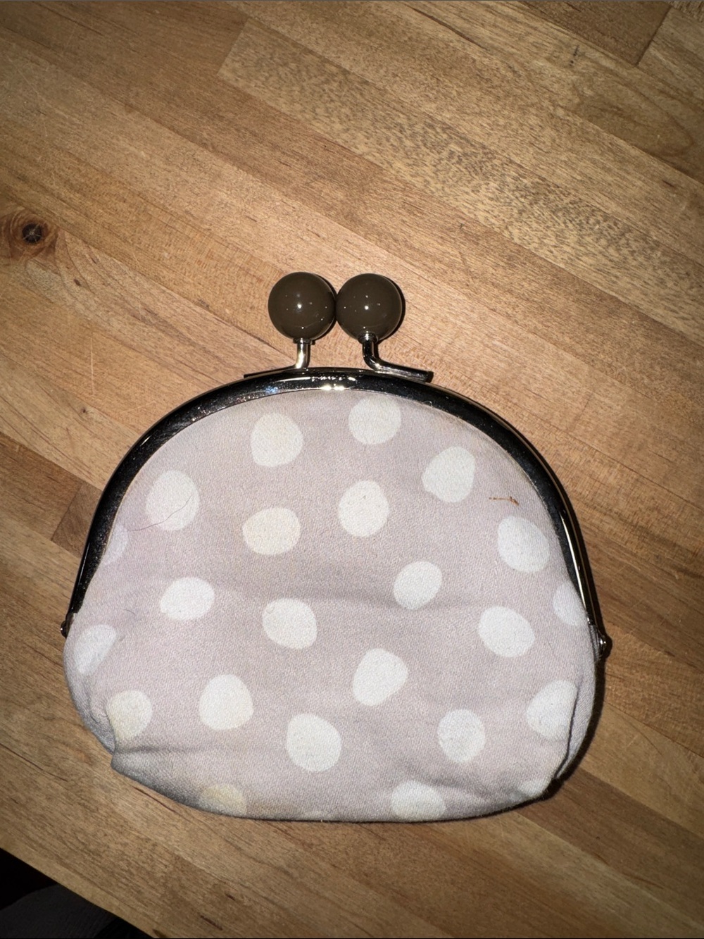 thirty-one Pale Pink Polka Dot Coin Purse